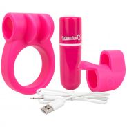 Screaming O Charged Combo Opladelig Penisring og Fingervibrator