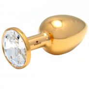 Rosebuds Gold Swarovski Cristal Butt Plug Medium
