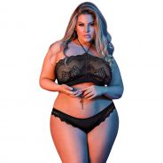 Magic Silk Halterneck BH Sæt Plus Size