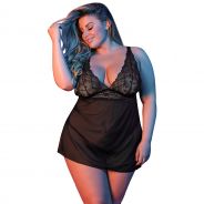 Magic Silk Fly Away Babydoll Sæt Plus Size