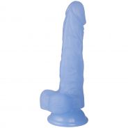 baseks Jellies Realistisk Blå Small Dildo med Sugekop 20 cm