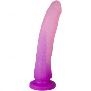 baseks Tofarvet Glitter Medium Dildo 20 cm