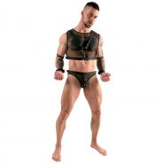 Svenjoyment Fiskenet Crop Top med Jock og Håndjern