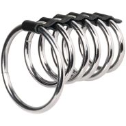 Rimba Metal Penisring Tube med Testikelring