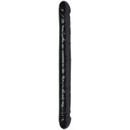 Willie City Sort Realistisk 2-Way Dobbelt Dildo 43 cm