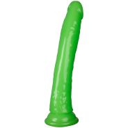 Realrock Glow in the Dark Slim Dildo med Sugekop 23 cm