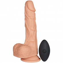 Willie City Fjernbetjent Realistisk Dildo Vibrator 22 cm  1