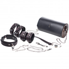Master Series Kinky Clutch Sort Bondage Sæt med Opbevaringstaske  1