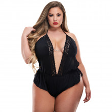 Baci Sexy Satin Teddy Plus Size Produktbillede 1