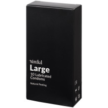 Sinful Large Kondomer 10 stk Produktbillede 1