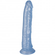 Baseks Glitter Blå Dildo 20,5 cm Produktbillede 1