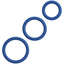 Sinful Business Blue Penisring Sæt 3 stk Produktbillede 1