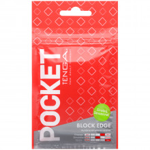 TENGA Pocket Block Edge Masturbator Emballagebillede 1