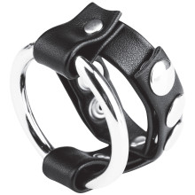 Blue Line C&B Gear Metal Penisring med Justerbar Snap Testikelstrop Produktbillede 1