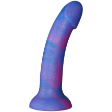 baseks Blue Galaxy Silikone Dildo 18 cm Produktbillede 1