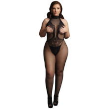 Le Désir Sort Halterneck Catsuit Plus Size Produktbillede 1