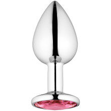 Sinful Pink Jewel Metal Butt Plug Small