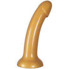 baseks Sparkling Gold Silikone Dildo 18 cm Produktbillede 1
