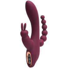 Sinful Triple Fun Bordeaux Opladelig Rabbit Vibrator Produktbillede 1
