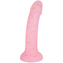 baseks Pink Starry Silikone Dildo 18 cm Produktbillede 1