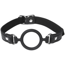 obaie Silikone O-ring Gag i Kunstlæder Produktbillede 1
