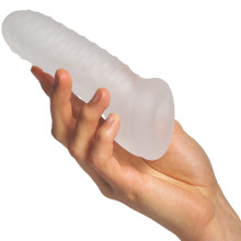 Perfect Fit Fat Boy Checker Plate Sheath Penis Sleeve 14 cm