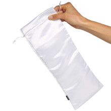 Sinful Hvid Satin Opbevaringspose Large