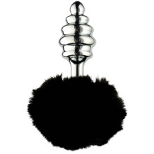 Alive BDSM Line Sort Fluffy Metal Butt Plug L