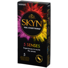 Skyn 5 Senses Latexfri Kondomer 5 stk Emballagebillede 1