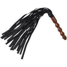 Zado Læder Flogger med Træhåndtag 69 cm Produktbillede 1