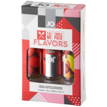System JO Tri Me Vandbaseret Glidecreme med Smag Sæt 3 x 30 ml Produktbillede 1