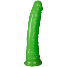 Realrock Glow in the Dark Slim Dildo med Sugekop 16 cm Produktbillede 1