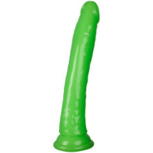 Realrock Glow in the Dark Slim Dildo med Sugekop 23 cm Produktbillede 1