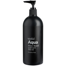 Sinful Aqua Vandbaseret Glidecreme 500 ml Produktbillede 1