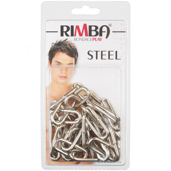 Rimba Metal Kæde Med Karabinhager 100 cm billede af emballagen 90