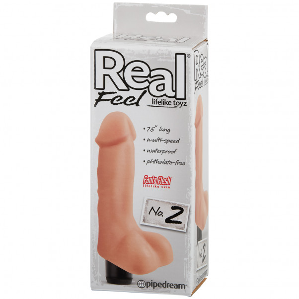 Real Feel Lifelike Toyz No. 2 Dildo Vibrator billede af emballagen 90