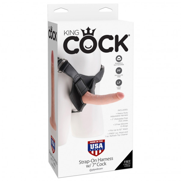 King Cock Harness med Dildo 18 cm