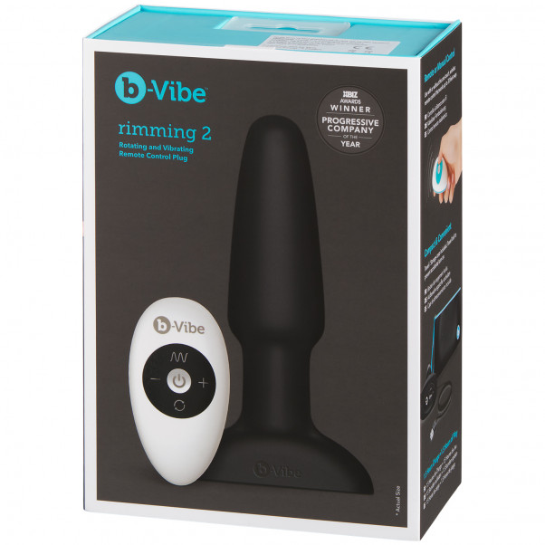 B-Vibe Fjernbetjent Rimming Plug billede af emballagen 90