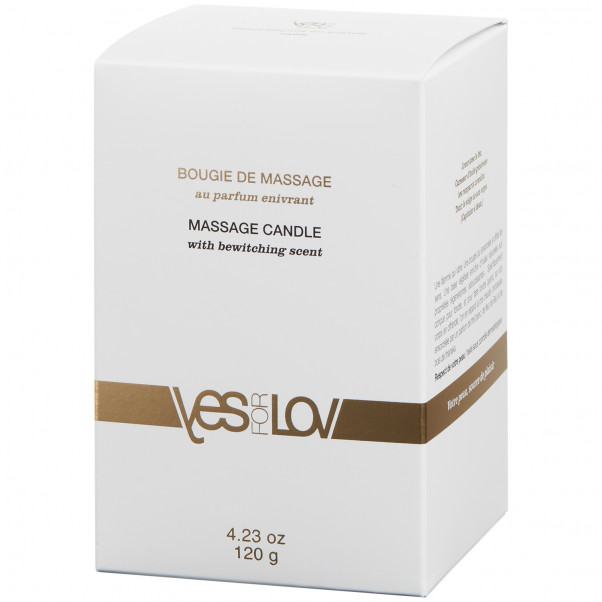 YESforLOV Massagelys 120 g billede af emballagen 90