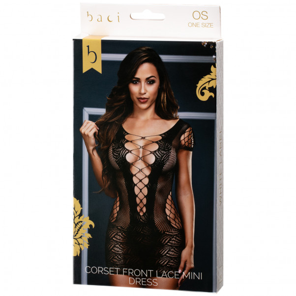 Baci Corset Front Blonde Mini Kjole   5