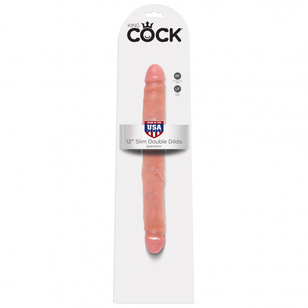 King Cock Slim Dobbelt Dildo 30 cm