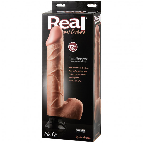 Real Feel Deluxe No. 12 Dildo Vibrator 30 cm billede af emballagen 90