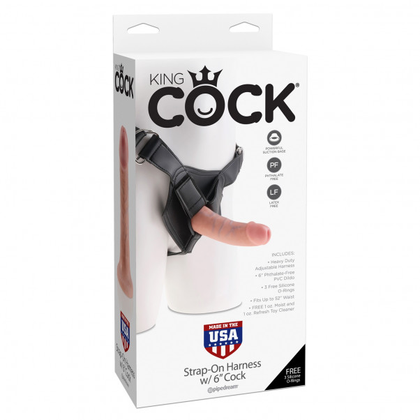 King Cock Harness med Dildo 15 cm