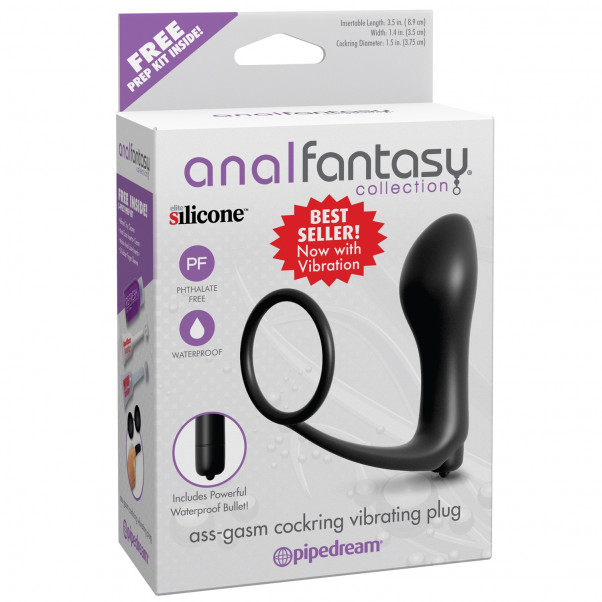 Anal Fantasy Ass-Gasm Penisring med Vibrerende Anal Plug produktbillede 100