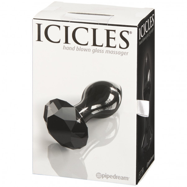 Icicles No 78 Glas Butt Plug billede af emballagen 90