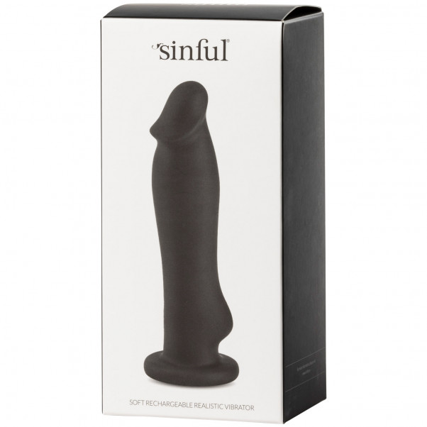 Sinful Soft Opladelig Realistisk Dildo Vibrator 90