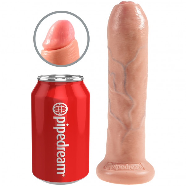 King Cock Uncut Realistisk Dildo 18 cm  3