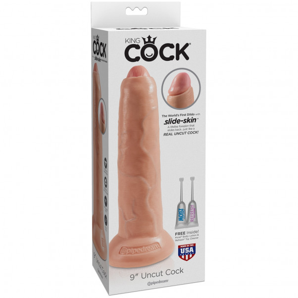 King Cock Uncut Realistisk Dildo 23 cm  4