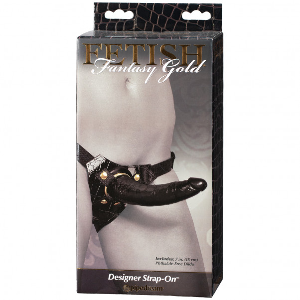 Fetish Fantasy Gold Designer Strap-On Sæt 18 cm  10