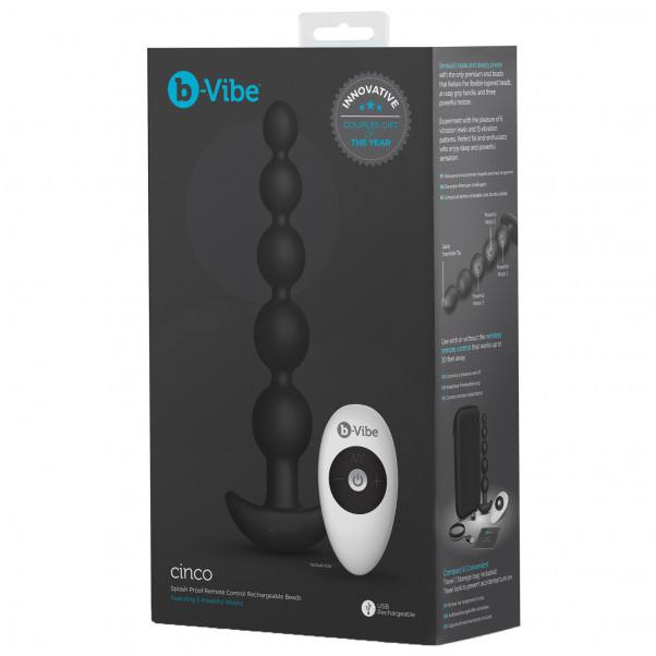 B-Vibe Cinco Fjernbetjent Anal Kæde  4